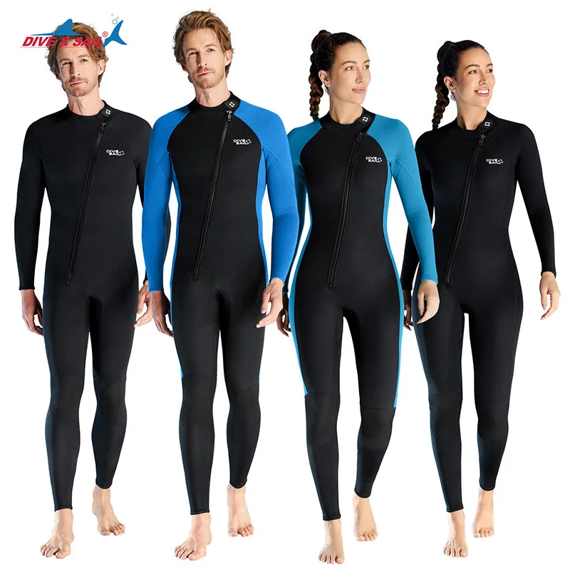 

Wetsuits 3mm Neoprene Diving Surfing Suits Snorkeling Kayaking Front Zipper Scuba Diving Suit Sailing Fish Hunting Water Sports