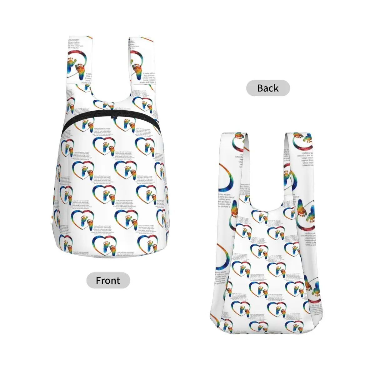 New Baby Art Baby Love Sharon Cummings Backpack Student Storage BookBag Children School Bag Laptop Shoulder Bags for Boys Girls