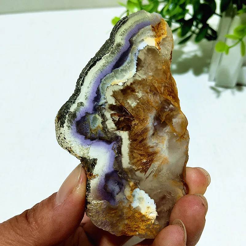 Natural Stone Pyrite Feather Fluorite Tablet Paragenic Ore Meditation Spiritual Healing Feng Shui Energy Crystal Room Ornament