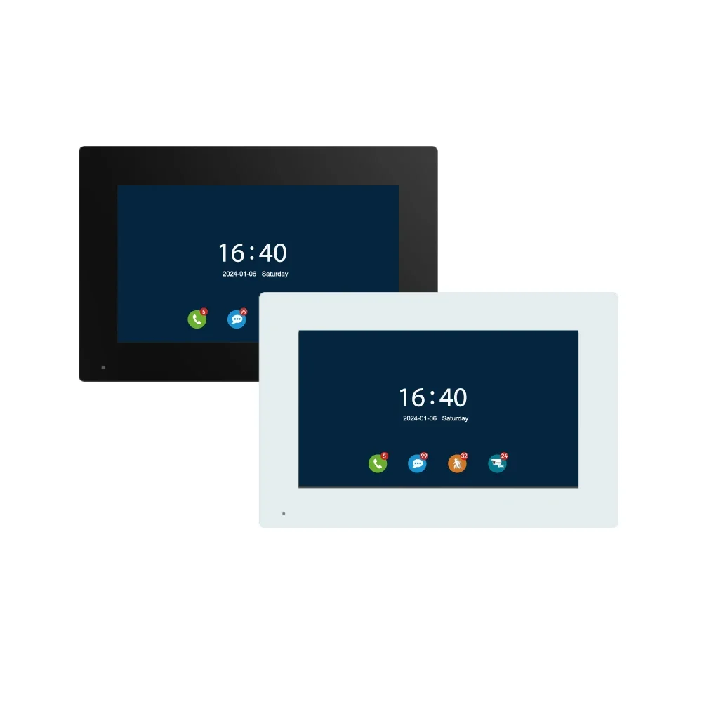 Apartment 4 สาย Intercom Door Bell 7/10 "IPS Touch Panel ไร้สาย 2.4G WiFi Tuya Smart Life APP Push ข้อความโทรศัพท์ประตูวิดีโอ