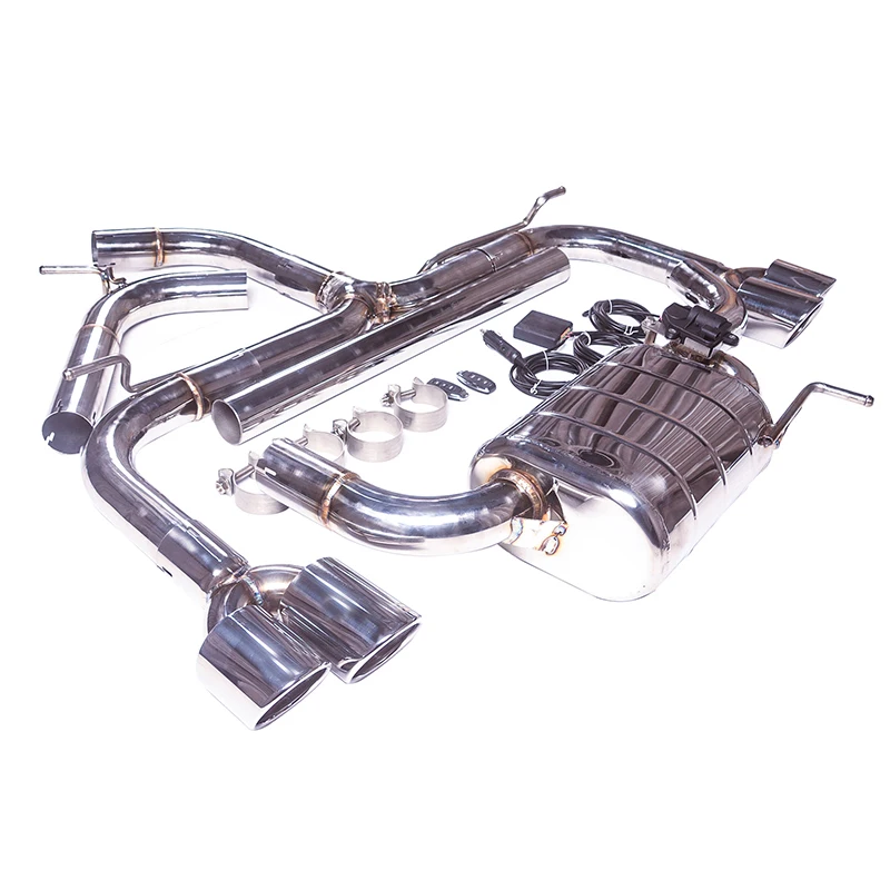 

[Custom product] For 14 Audi A3 1.4T 1.8T 2.0T Catback SS 304 High performance adjustable exhaust system muffler tube