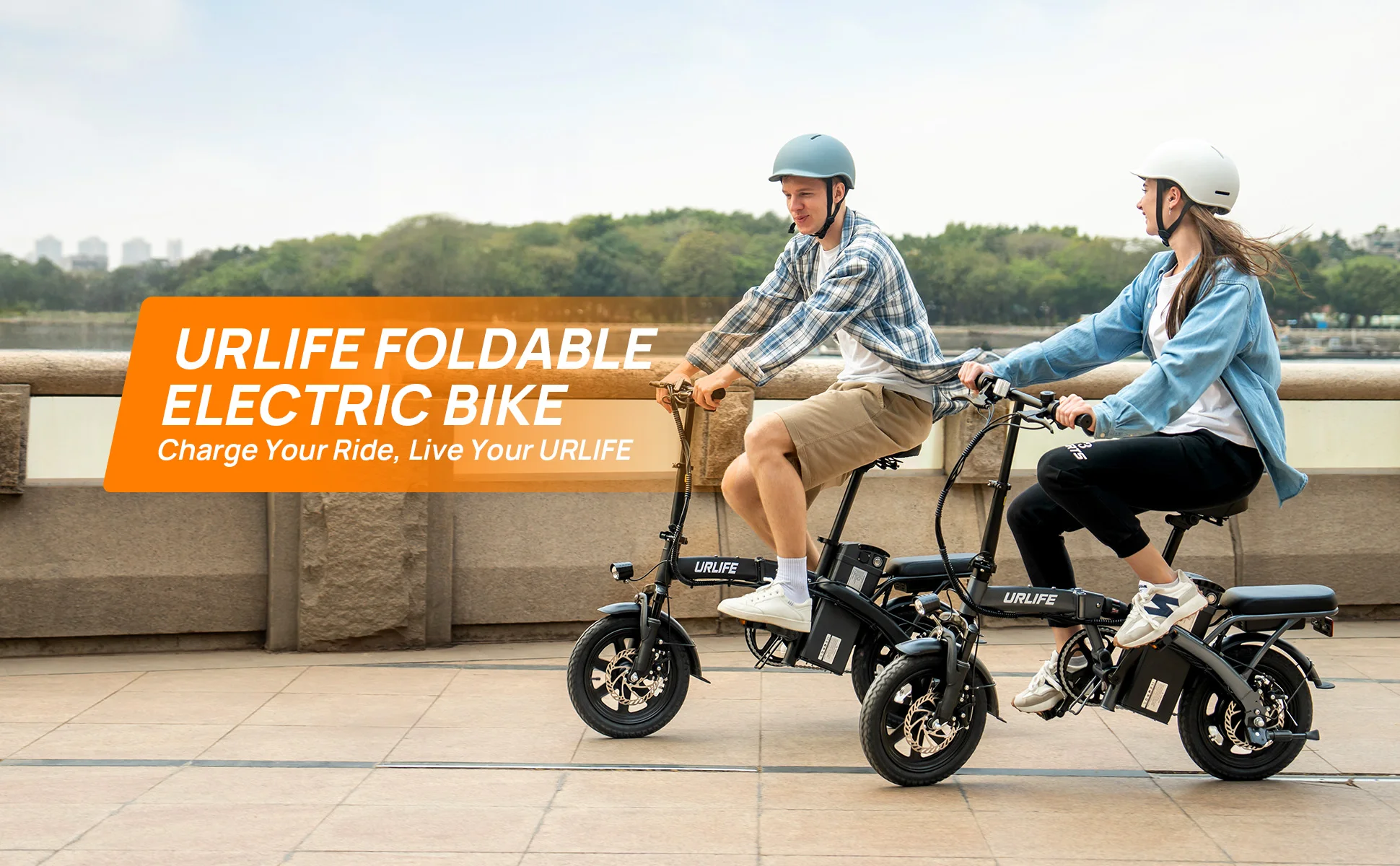 URLIFE 14 Inch Foldable Adult Electric Bike Peak 500W Motor 48V 7.5Ah Removable Battery Up To 40 Miles Range 3H Fast Charging City Commuter Folding Ebike