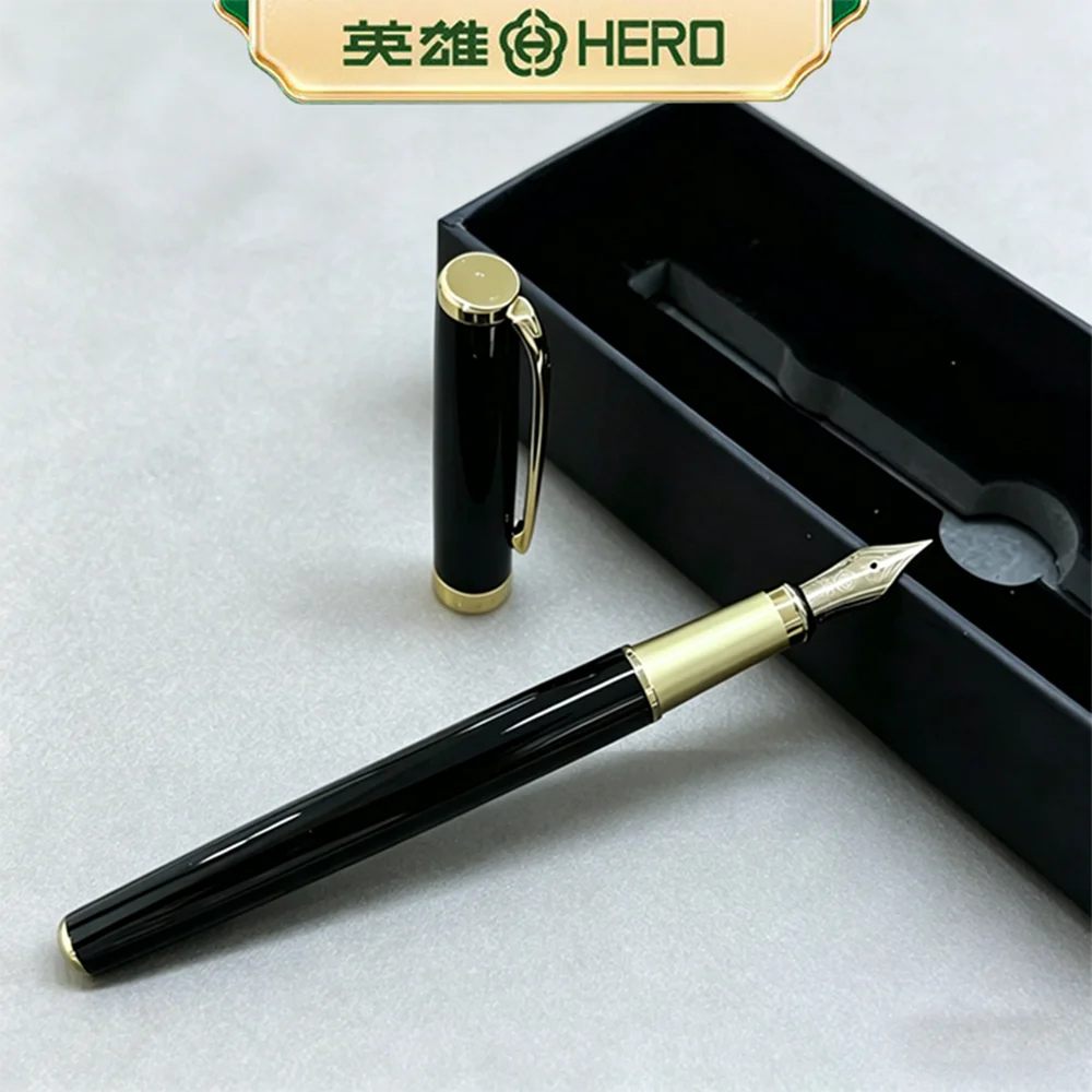 

P108 Hero Fountain Pens Set 0.5mm Color Iridium Nib for Effortless Writing High Grade Gift Box Perfect for School and Students