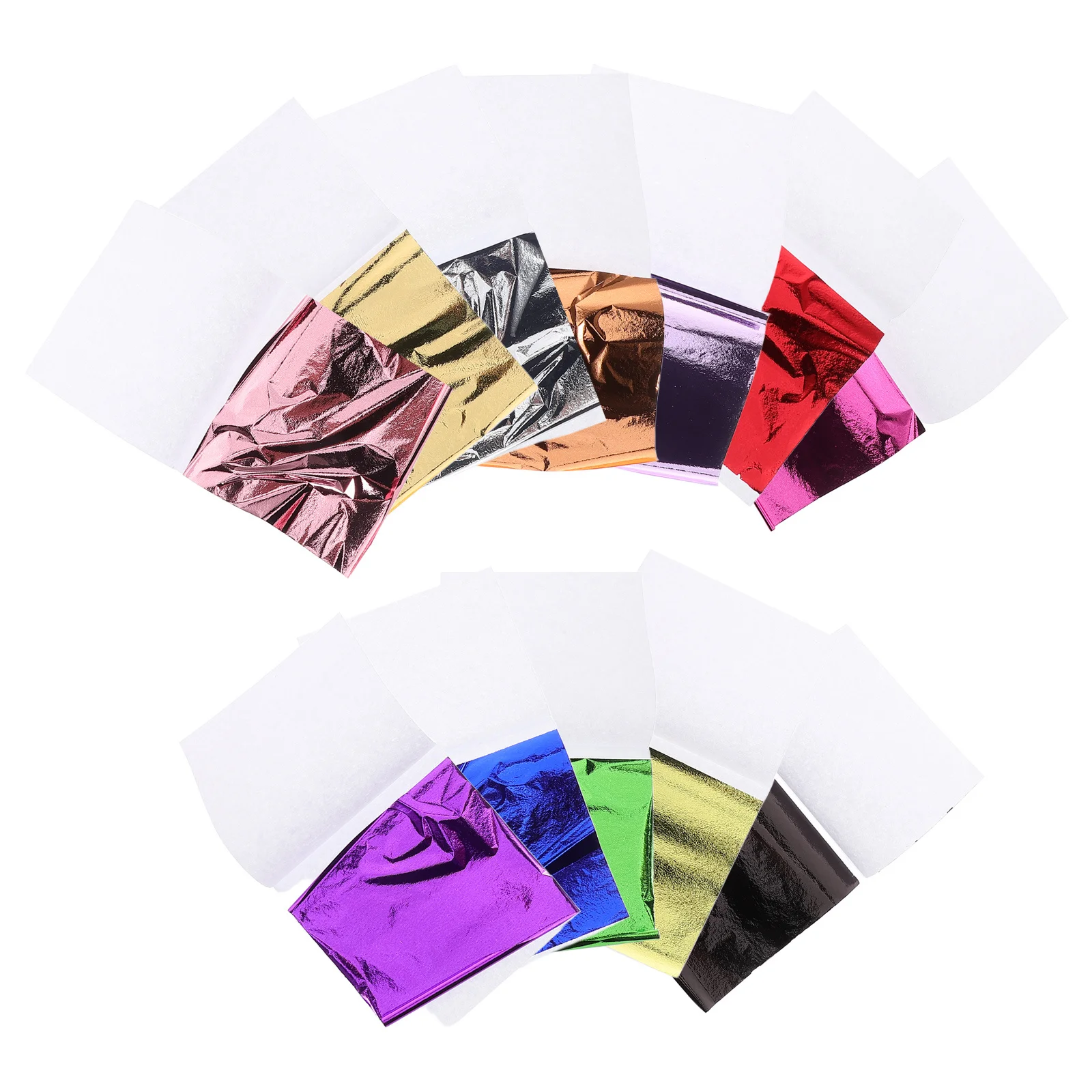 

120Pcs Gold Leaf Foil Sheets Multi Color Imitation Gold Paper for DIY Crafts Nail Art Painting Furniture Decoration