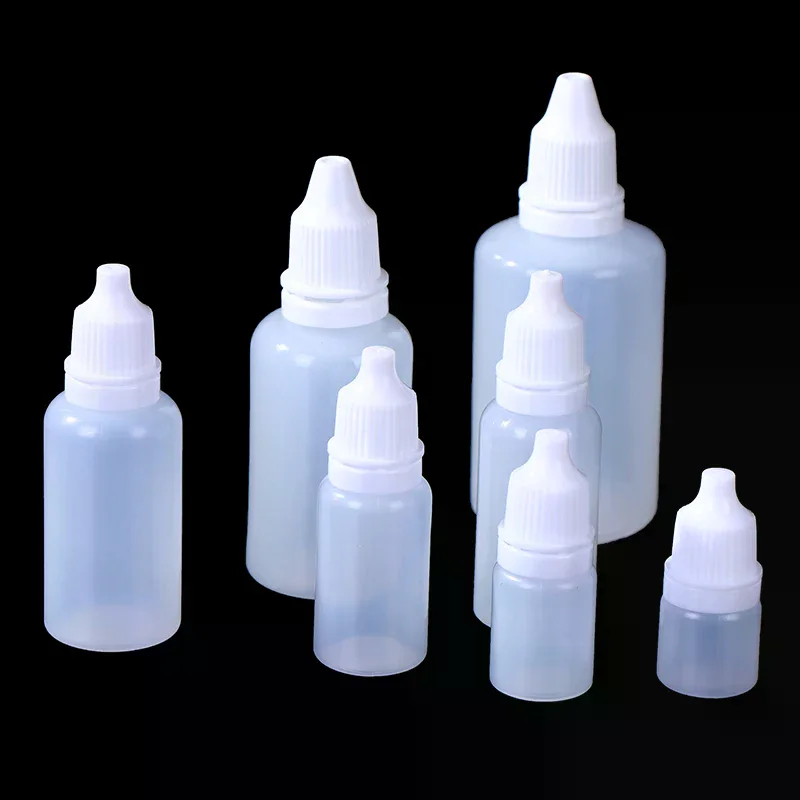 5/10/15/20/30/50 ml Leere Kunststoff Tropfflasche Farbe Schönheit Öl Squeezable nachfüllbare Flasche Kosmetik Lagerung Flaschen