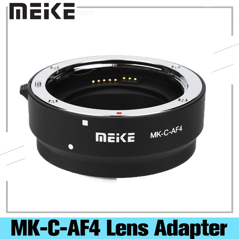 

Meike MK-C-AF4 Auto Focus Lens Adapter Ring for Canon EOS-M Mount Mount Mirrorless Cameras to Camera EF EF-S Lens