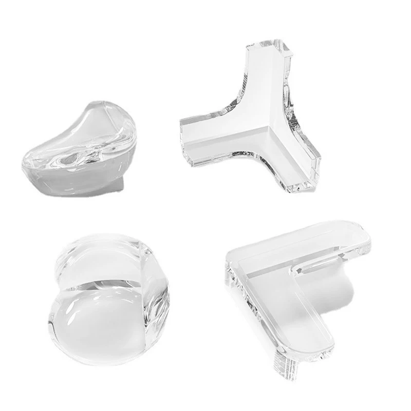 

5PCS Anti Collision Corner Table nti Collision Corner Tea Table Furniture Soft Wrapped Edge Sticker Silicone Protective Cover