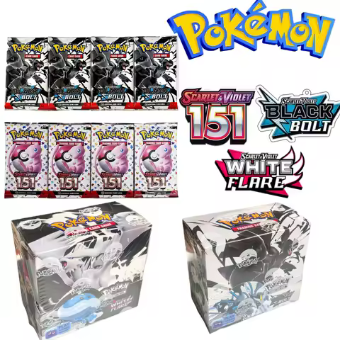 2026 New Pokemon Cards 9+1 Per Pack TCG Mega Evolution Phantasmal Flames Booster Box, English Trading Card Game Collection Set