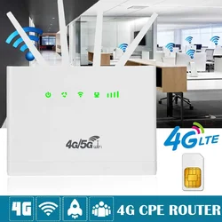 CP109 4G LTE Wireless 150Mbps Speed CPE Routers Wifi Hotspot Router Home With 4 Antenna SIM Card Slot