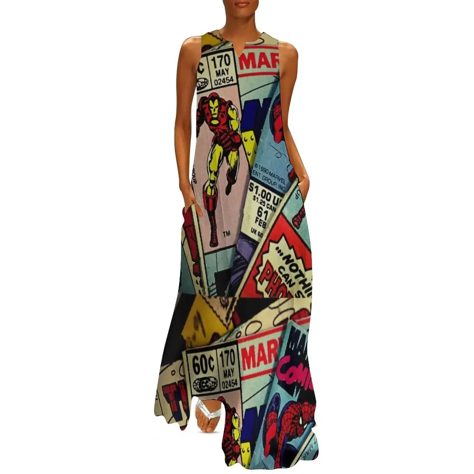 

Close up comics Long Dress african dresses for woman dress women elegant luxury Dress