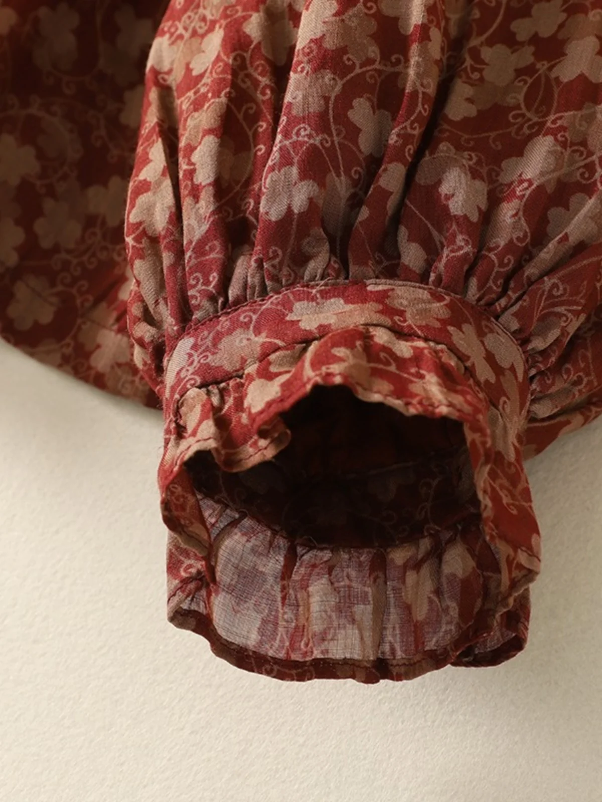 Ele Dames Linnen irt Bloemenprint Oortelkraag Casual Comfortabel Lente Faion Top Koreaanse Sle Woonkleding