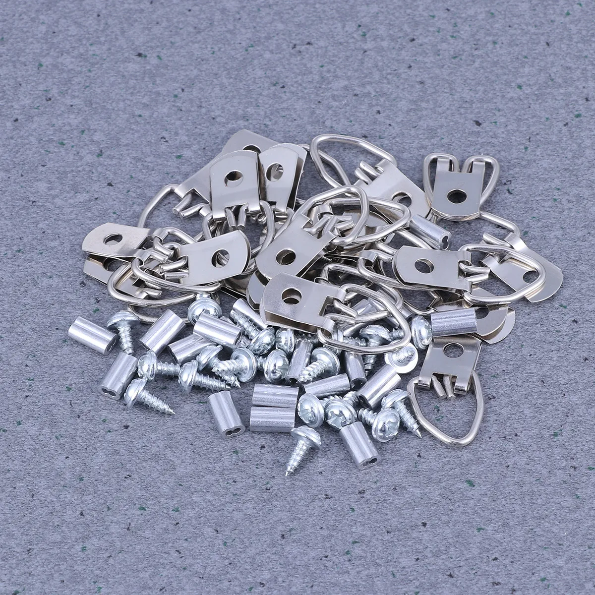20Sets Steel Cable Picture Hanging Wire Rope Kit with Plastic Jacket Corrosion Resistant for Photo Frame Wall Decor Home Office