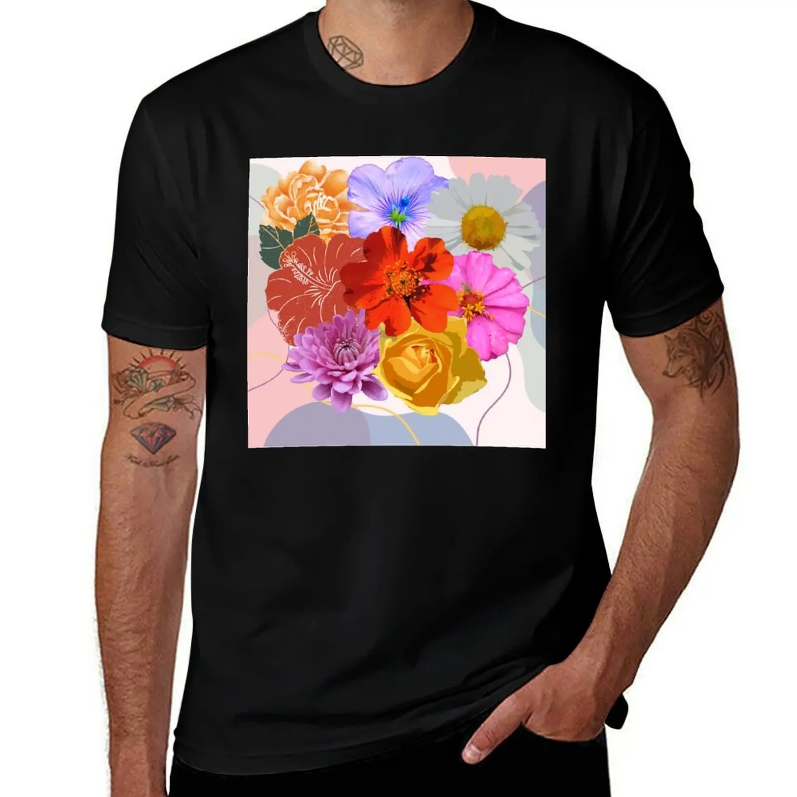 

Colors of flowers T-Shirt heavyweights football t shirt summer clothes graphic t shirts oversized t shirt men