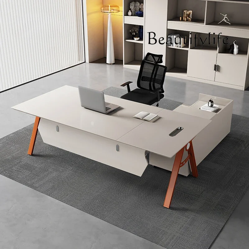 

L Asthetic Minimalist Office Desk Multifunctional Office Designer Office Desks Study Executive Mesa Para Computador Furniture