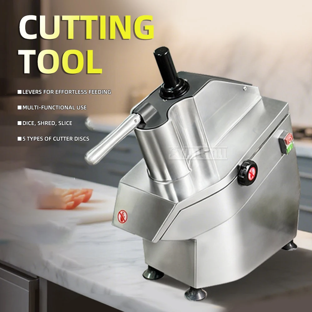 เครื่องหั่นผักเชิงพาณิชย์ JKC-300N เครื่องตัดมันฝรั่งในครัว อุปกรณ์เตรียมอาหารที่มีประสิทธิภาพสำหรับร้านอาหารและใช้ในบ้าน