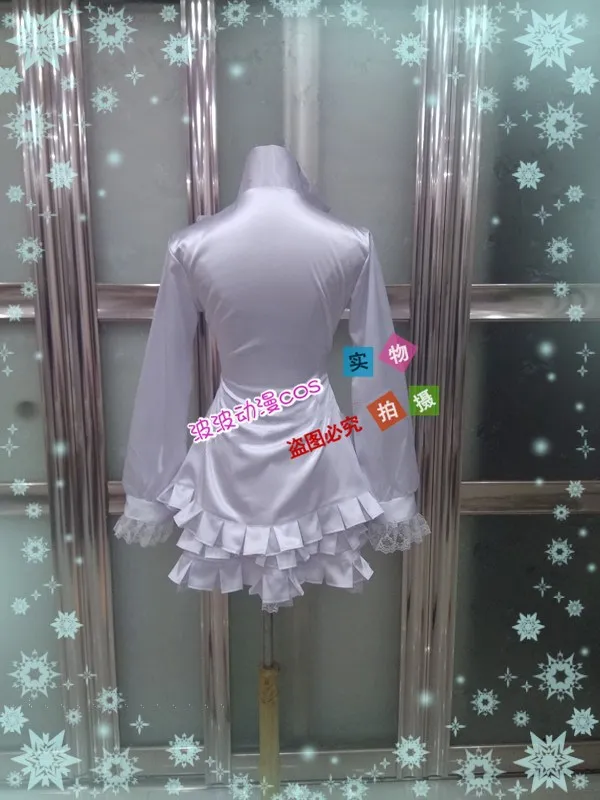 Tekken 6 Emilie de Rochefort Lili Cosplay Costume  White Custom Made Halloween Clothing