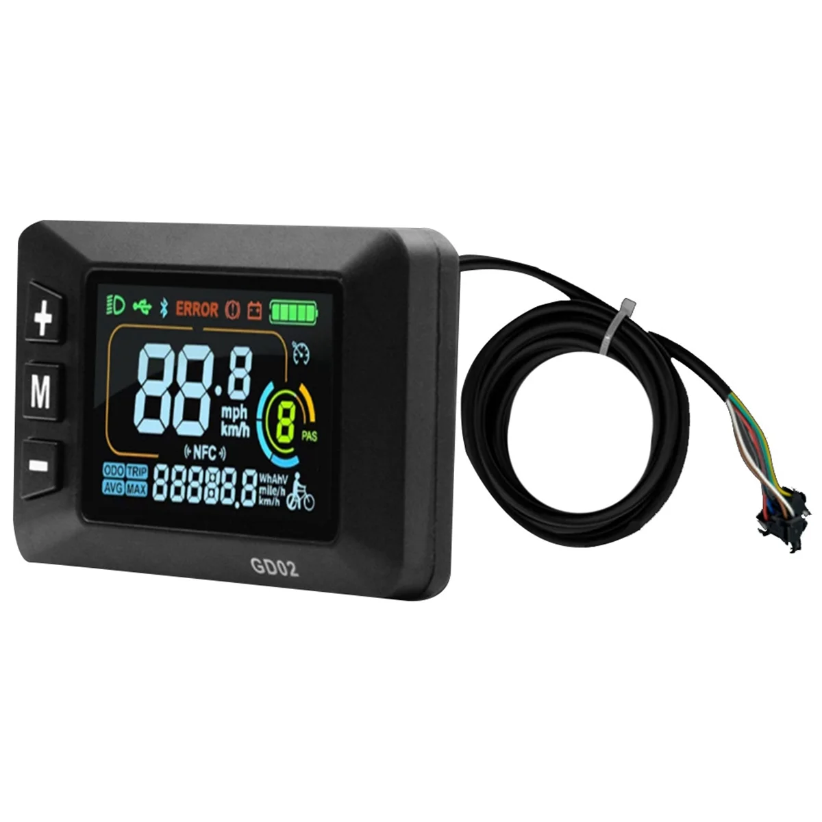 

Portable LCD-GD02 Electric Bike LCD Display for Electric Scooter SM5+2PIN