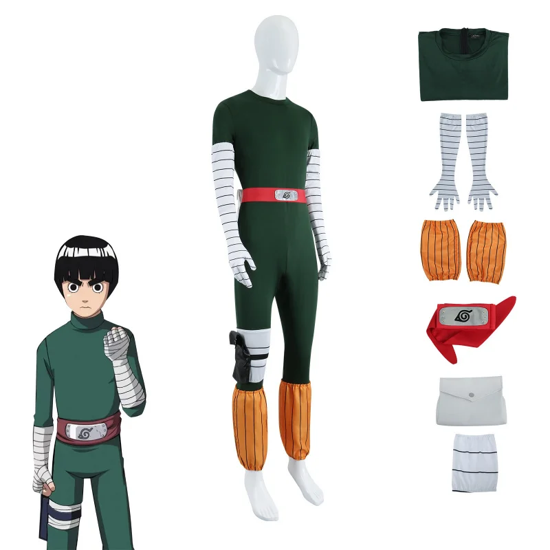 أزياء روك لي التأثيرية للنساء والفتيات والرجال البالغين ملابس أنيمي للهالوين كوس D47