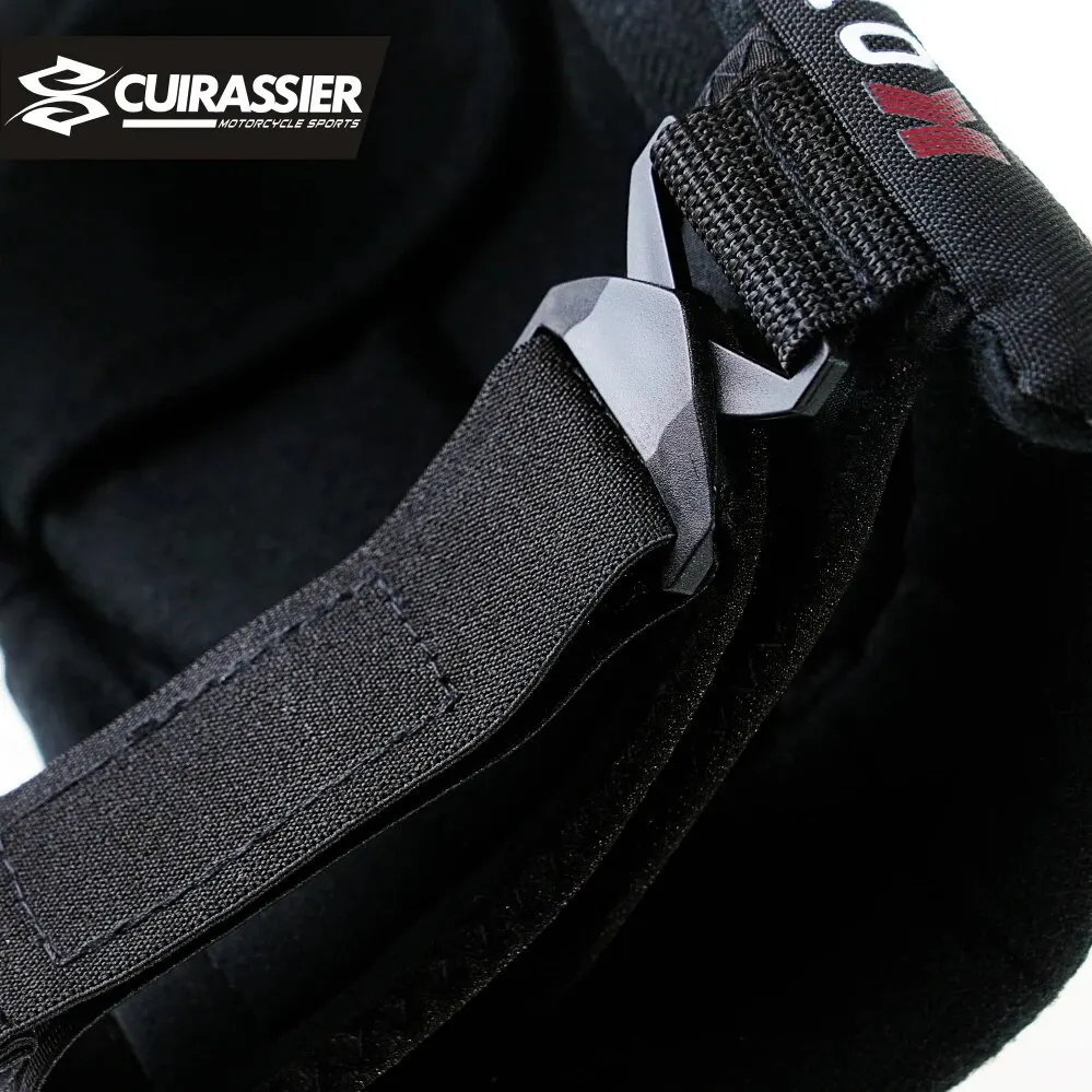 CUIRASSIER ป้องกันมอเตอร์ไซด์ Kneepads รถจักรยานยนต์เข่า Pads MX Protector ปรับ Racing Guards ป้องกัน Night สะท้อนแสง