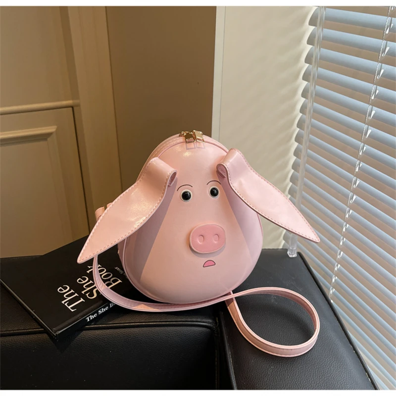 Anime Bags NeZha Taiyi Zhenren Pink Pig Crossbody Bag Women Grils Cute Cartoon Single shoulder Bags Wallets Cellphone Handbags
