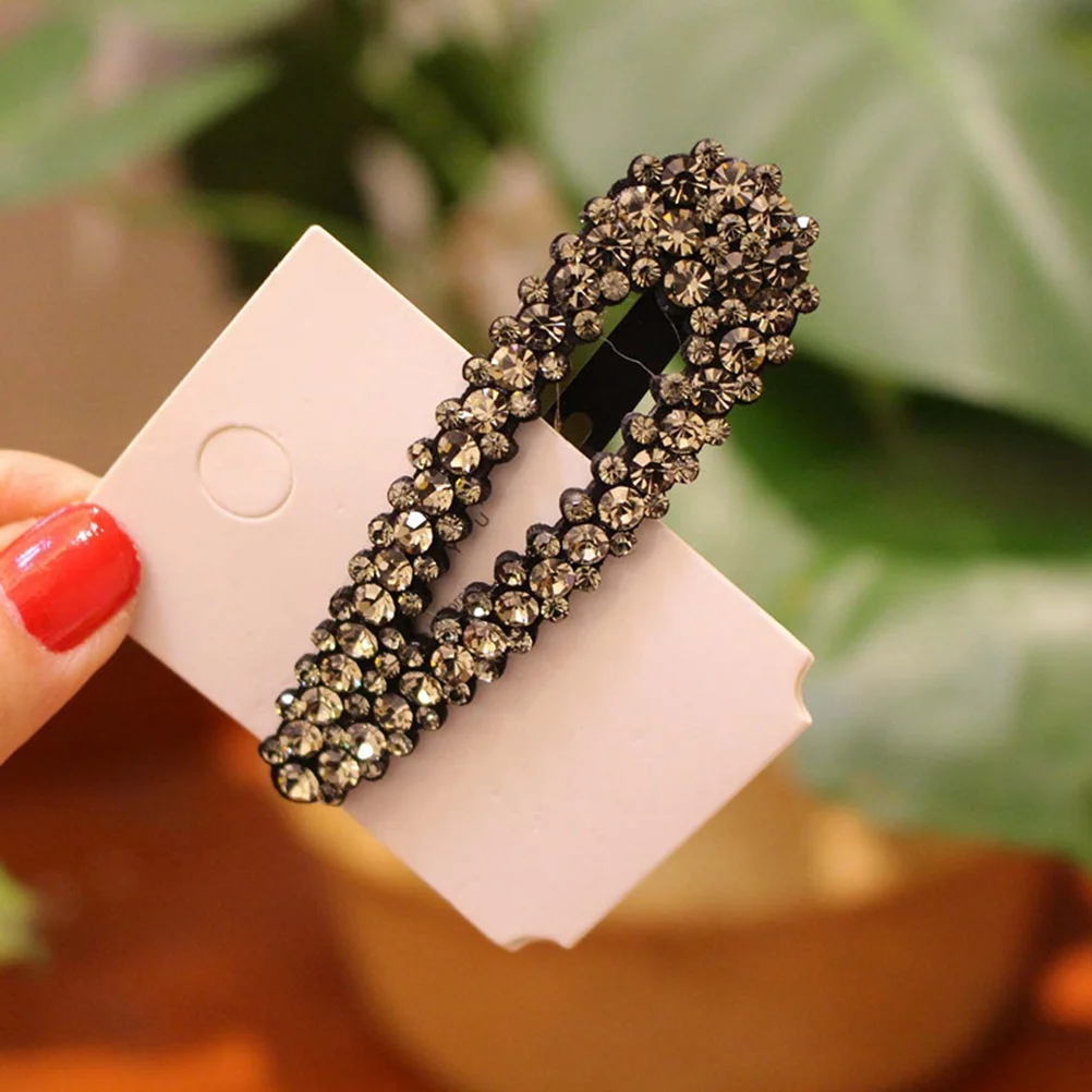 

3 Pcs Crystal Hair Clips Rhinestone Barrettes Girl Bling Accessories Wedding Party Gifts Hair Tools