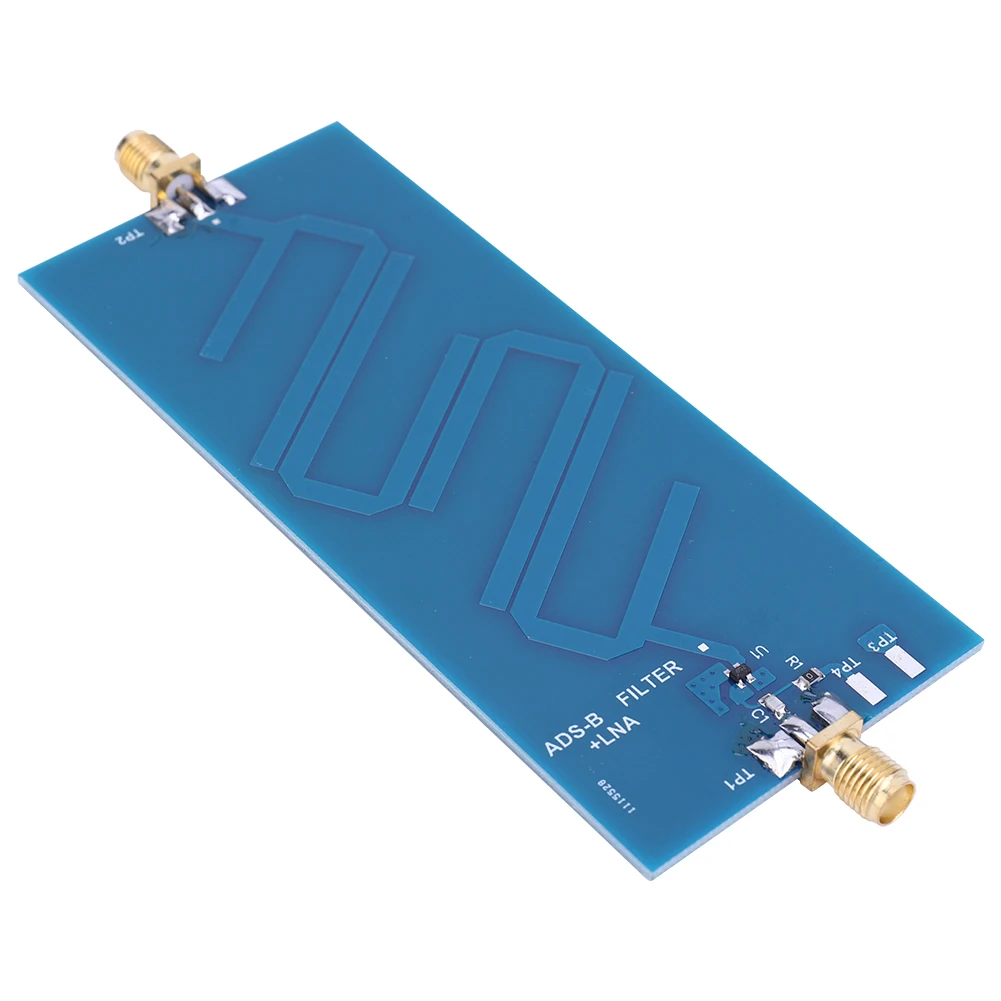 ADS-B Bandpass Filter SMA Standard Female Head +LAN Passband Filter Board 20dB Active Gain for Software Radio SDR
