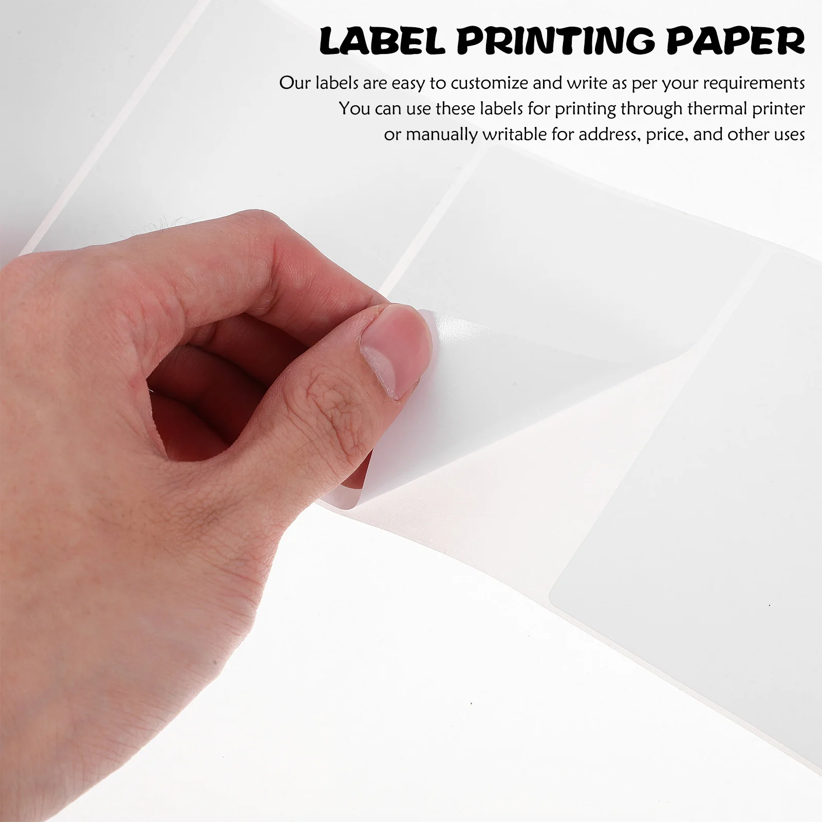 1 Rolle Etikettenaufkleberpapier, beschreibbar, thermisch bedruckbar, für Preisschild, Adressbeschriftung und Druck, Preisschildaufkleber