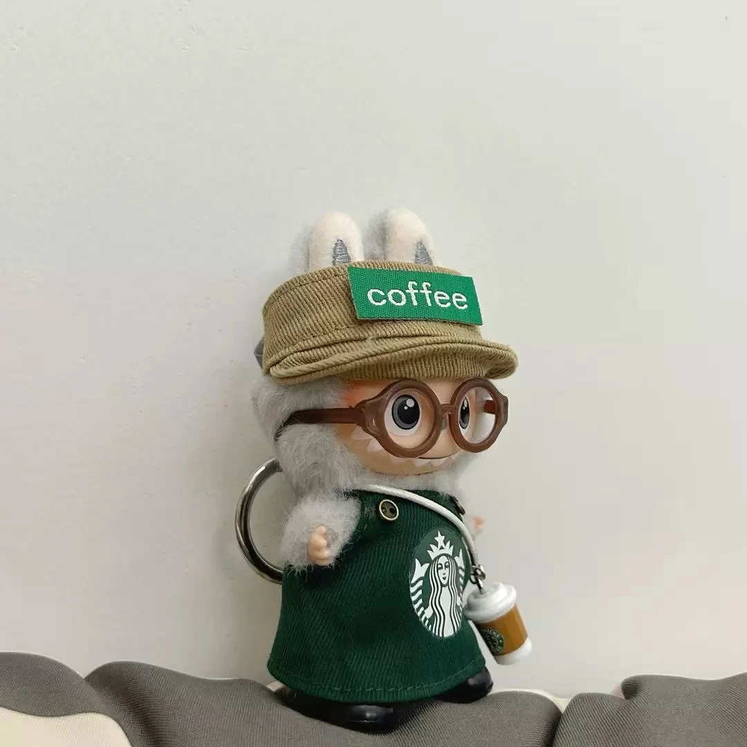 ملابس ستاربكس لابوبو ملابس لابوبو عصرية لدمية لابوبو مناسبة للدمى مقاس 6.65 بوصة لتزيين هدايا حفلات الهالوين