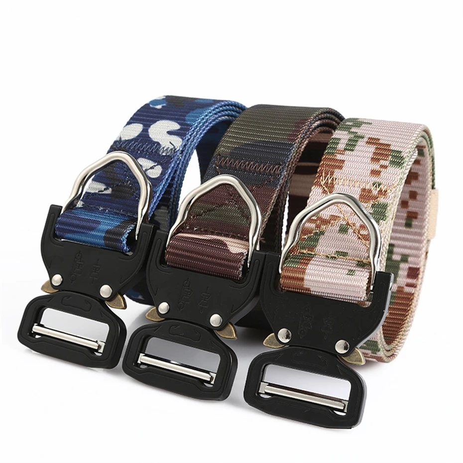 2025 Camouflage Belt Techwear Tactical Belt Men Women Multifunctional Alloy Buckle Outdoor Casual Canvas Belt Waistband