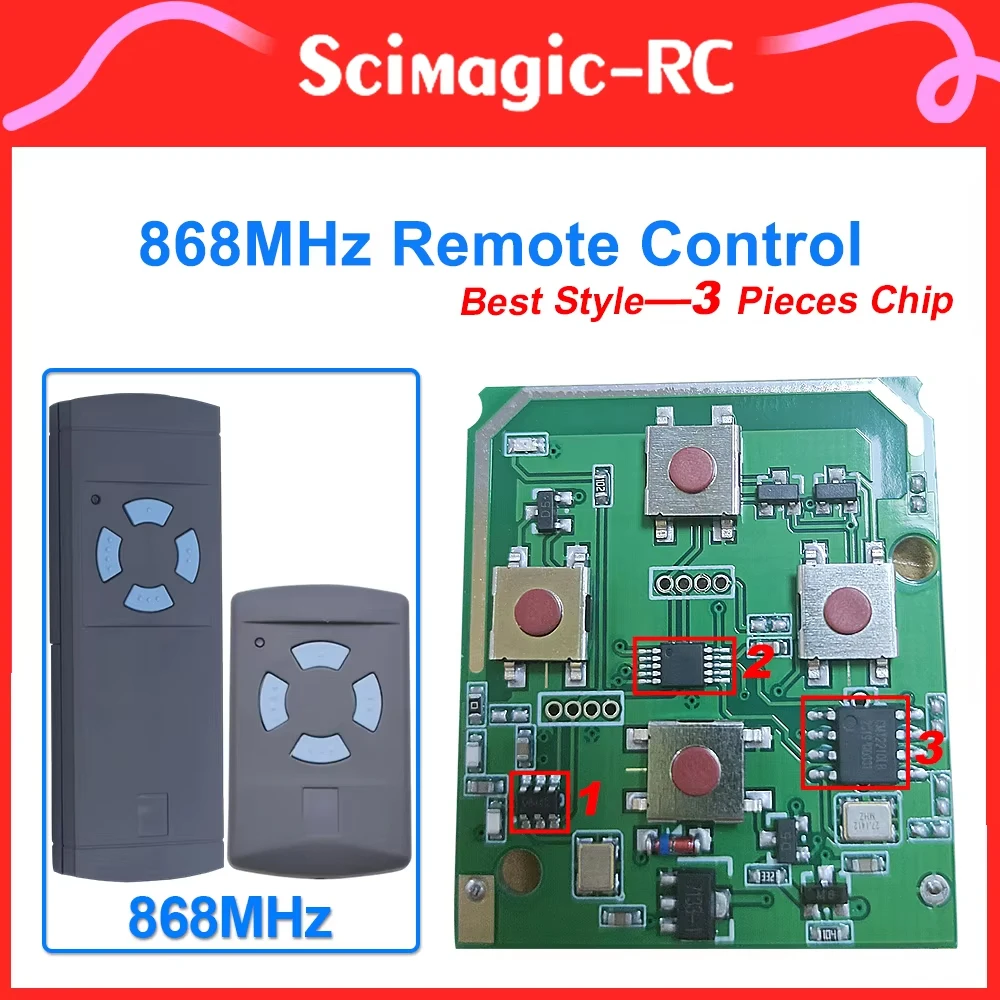 HSM4 868mhz Replacement garage door remote control 868.35MHz Gate Control Command Factory wholesale