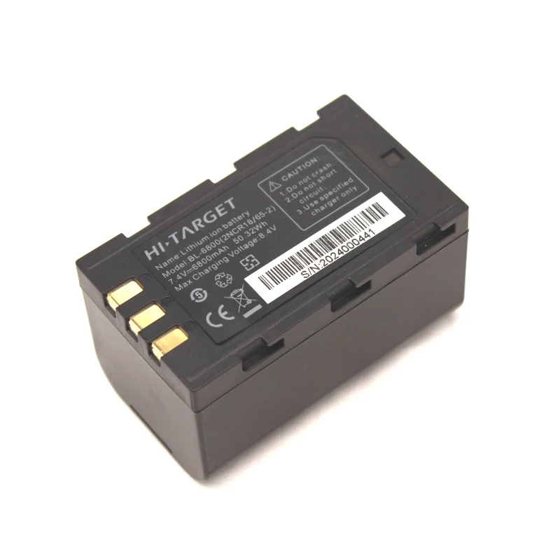 

7.4V 6800mAh Li-ion BL-6800 Battery Replacement for Hi-target V90/96/98 V300 TS7 GPS RTK Survey Instrument Rechargeable Battery