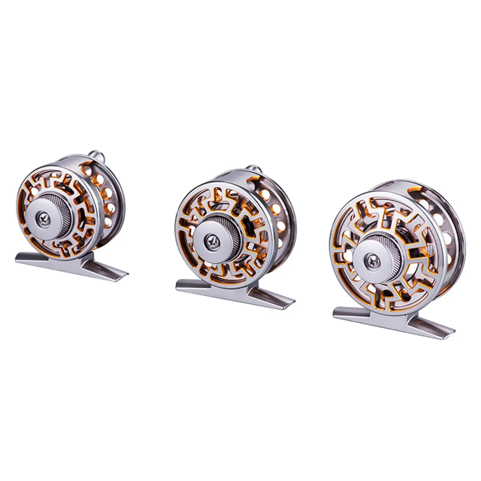 Fly Fishing Reel 3 Bearing Cnc-machined Ice Fishing Reel for Carp Coarse Fishing Fresh or Water Fishermen Outdoor Spring Winter