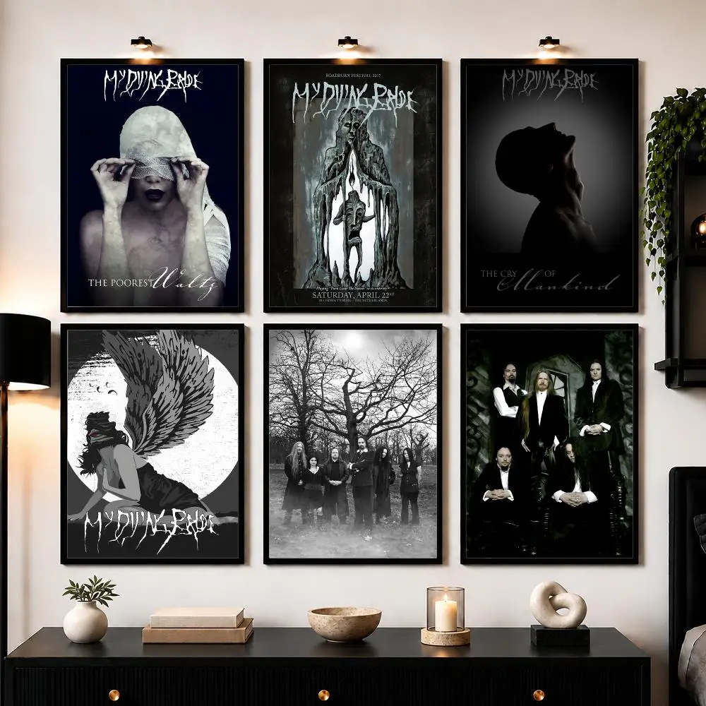 My D-Dying Bride Poster Modern Wall Art Sticker For Living Room Bedroom Bar Home Decor Mural Painting Decoration
