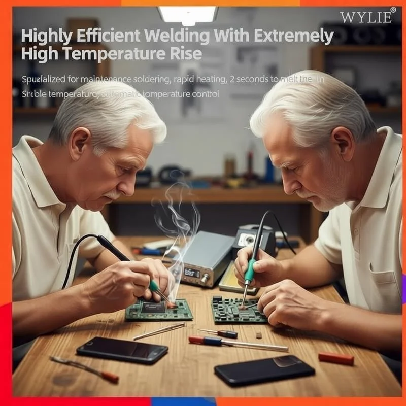 

Портативная паяльная станция с цифровым дисплеем для ремонта телефонов, контроллеров Xbox, PS4, PS5 с поддержкой наконечников серии C210 и функцией быстрого нагрева