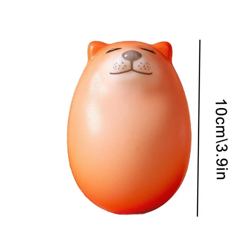 ของตกแต่งโต๊ะทำงานรูปไข่สไตล์ชิบะอินุ 1/3/5/10 ชิ้น ทำจากวัสดุ PU รูปทรงไข่เหมือนจริง ของตกแต่งบ้านและสำนักงาน ของขวัญคริสต์มาสสุดสนุก
