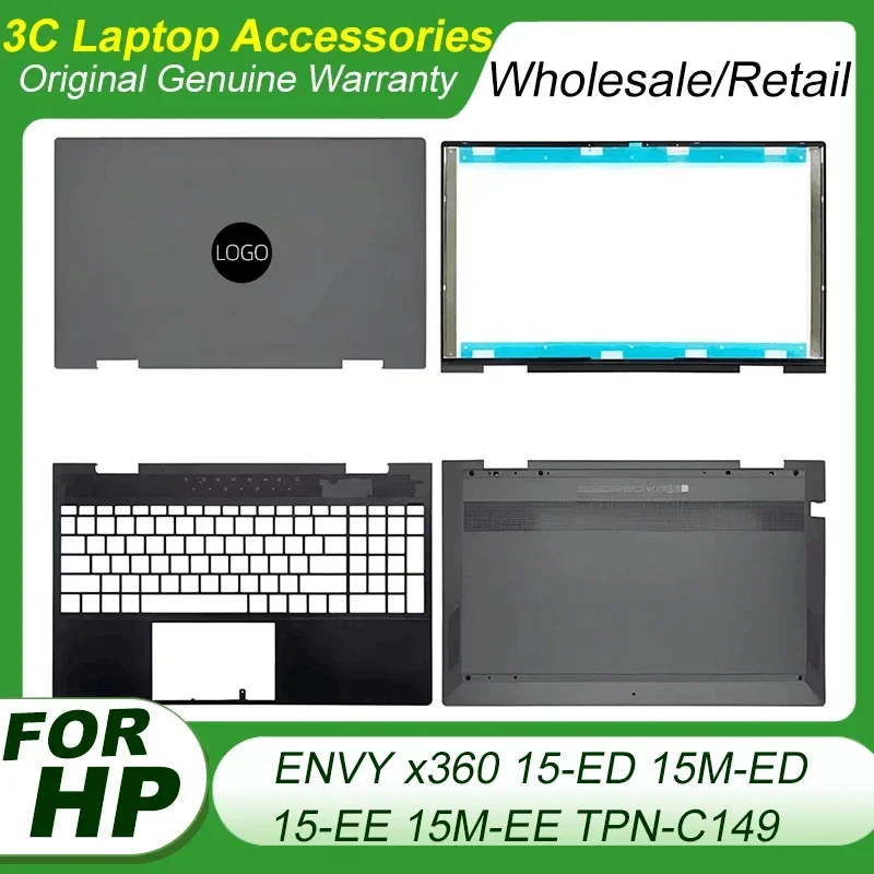 

Новинка для HP ENVY x360 15-ED 15M-ED 15-EE 15M-EE TPN-C149, задняя крышка ЖК-дисплея, передняя рамка, упор для рук, нижний корпус L93204-001, коричневый