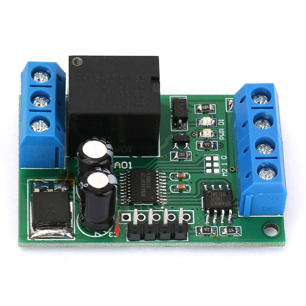 Aolidsive  1 Channel 12V MODBUS RTU Relay Module with Six Working Modes and AT  Control for PLC Controller Serial Port