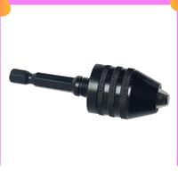 A23P Drill Chuck Adapter-2Pcs Drill Chuck For Impact Driver,Drill Bit Adapter Keyless Chuck 1/4 Hex Shank (0.6-8Mm,0.3-3.6Mm)