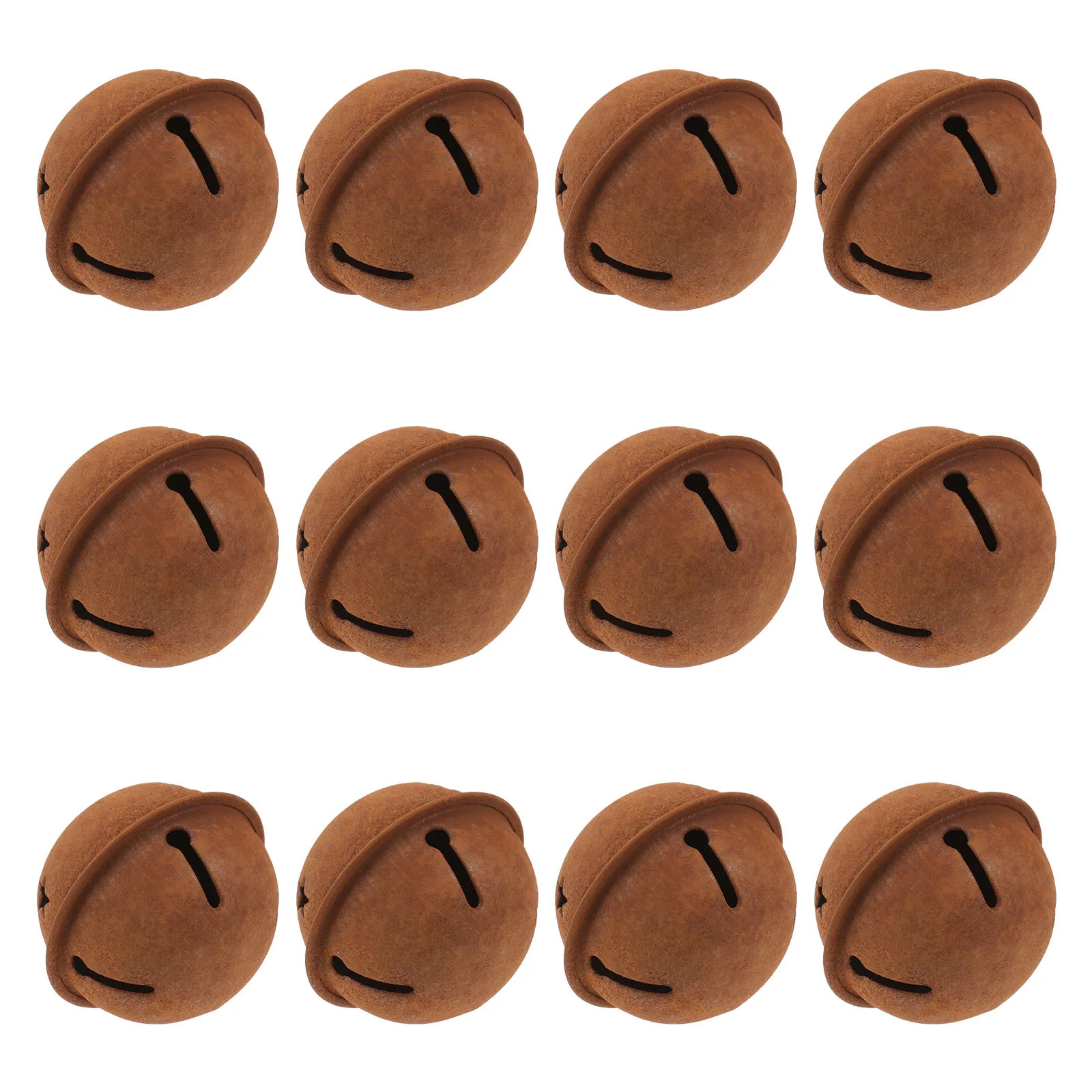 

Rusted Jingle Bells 12pcs Set Star Cutout Metal Bells for DIY Christmas Crafts Holiday Sleigh Decoration Pendant Ornament