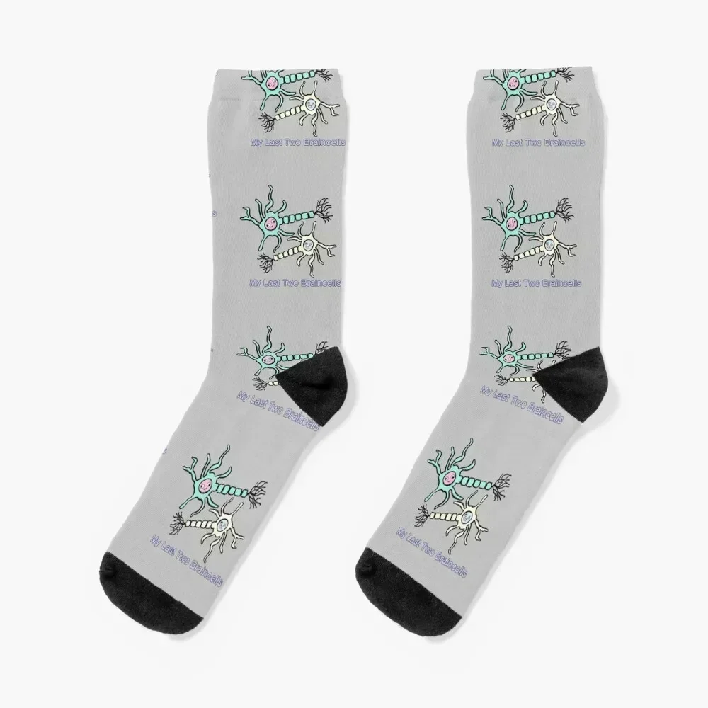 

Last Two Braincells Neurons Socks soccer anti-slip hiking snow Designer Man Socks Women's