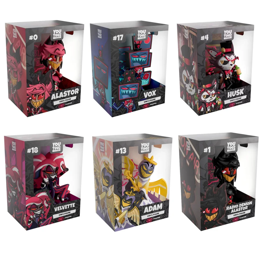 Bandai HOT SELL Youtooz Hazbin Hotel Alastor 13.4cm PVC Action Figure Modellino da Collezione Garage Kit Bambola Giocattolo Regalo per i Fan dei Video
