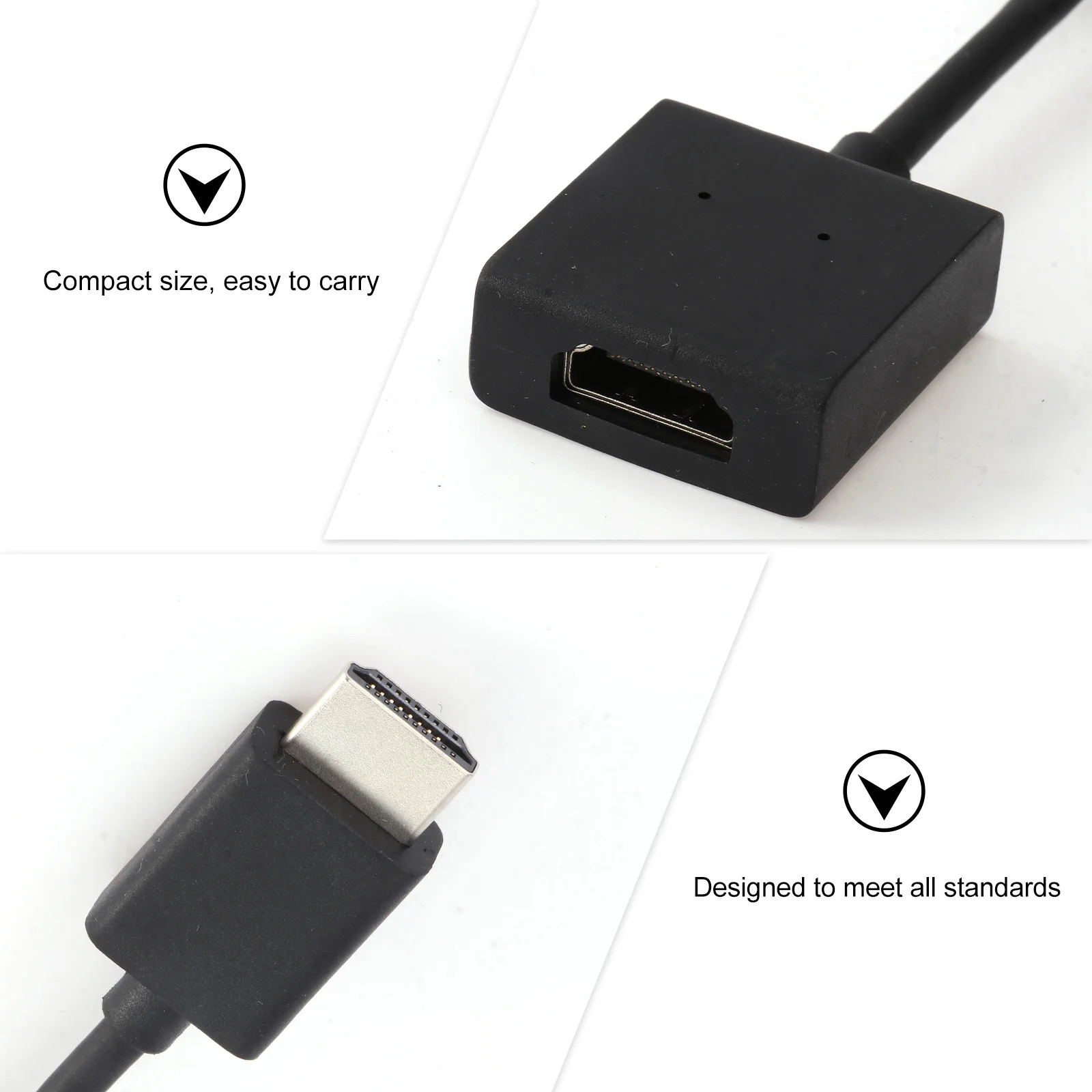 

10Pcs Extension Cable 10Cm 4K High .0 Male to Female Adapter for Pc Hdtv Extender Cable Connector Adapter Cord