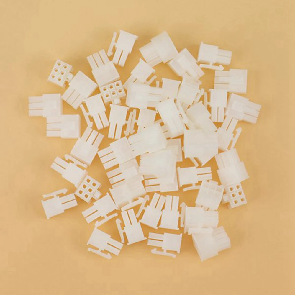 SR-100PCS 5557 4.2 مللي متر 6P 6PIN موصل للكمبيوتر الشخصي ATX بطاقة الرسومات GPU PCI-E Pcie موصل الطاقة غلاف بلاستيكي