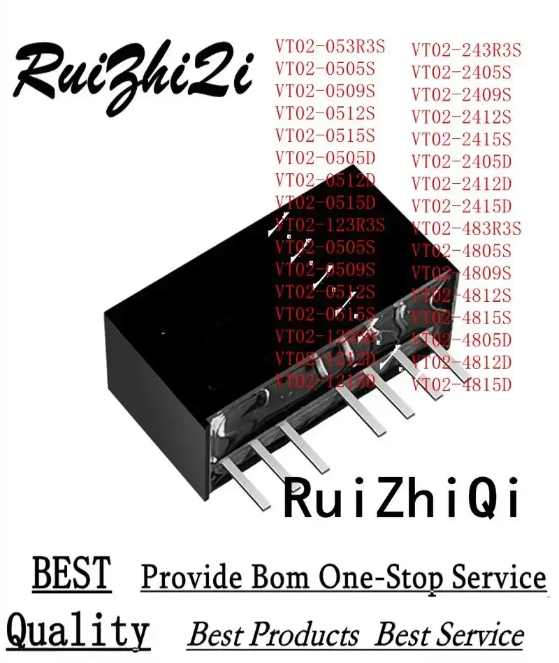 

10 шт./лот VT02-053R3S VT02-0505S VT02-0509S VT02-0512S VT02-0515S VT02-0505D VT02-0512D VT02-0515D VT02-123R3S VT02-1205S DC/DC