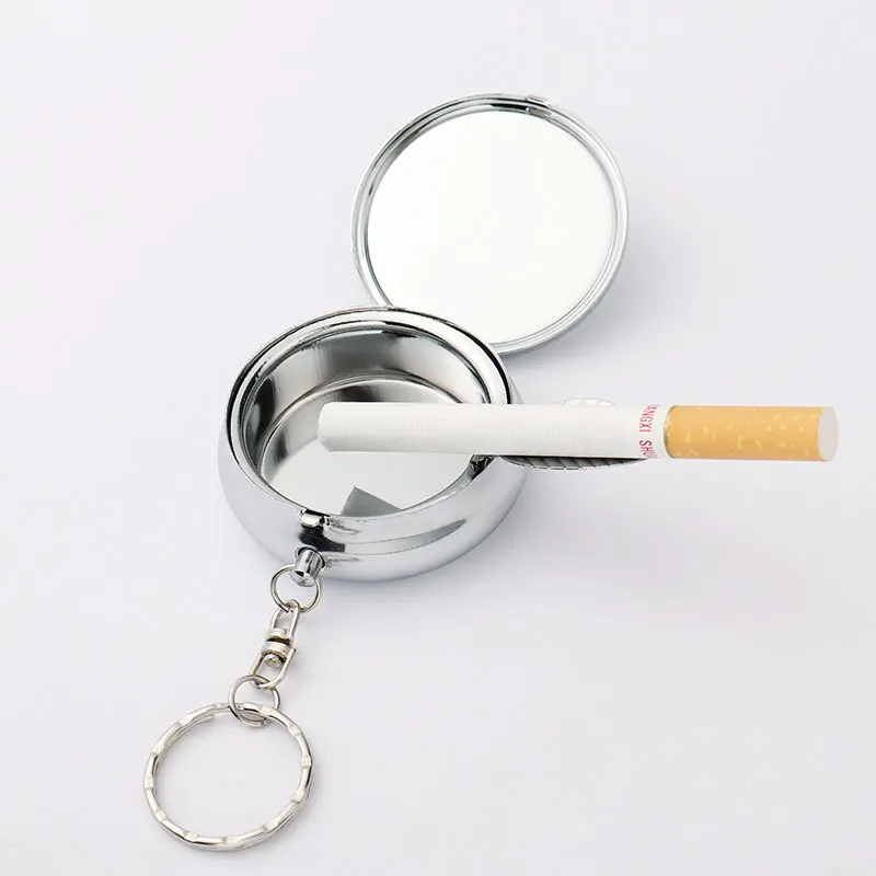 

10PCS Metal Sublimation Mini Ashtray Keychain Blank key Chain Creative Promote Gift for Heat Press
