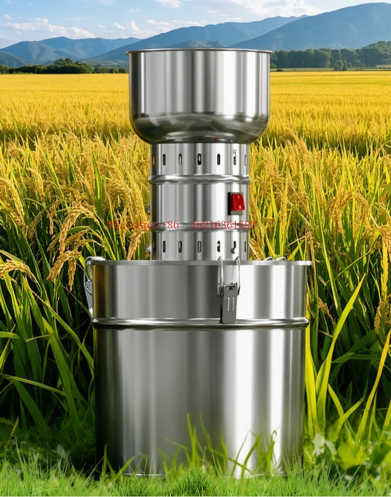 New Thickened Stainless Steel Grain Grinder Multifunctional Household Grinder Whole Grain Feed Grinder