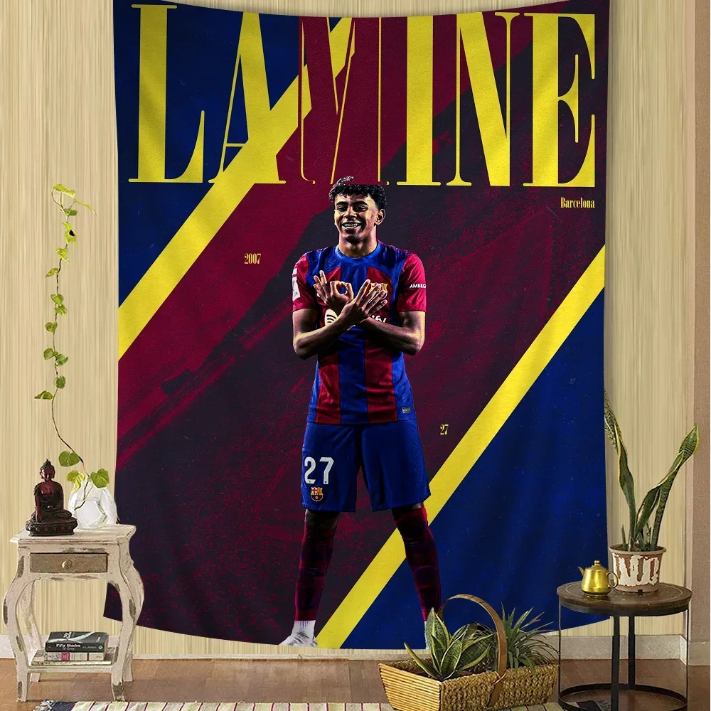 L-Lamine FootballStar Y-Yamal Tapestry Anime Tapestry Hanging Tarot Hippie Wall Rugs Dorm Wall Hanging Sheets