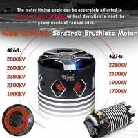 ROCKET-RC 4268 4274 V2 Sensored Brushless Motor 1900/2100KV for Traxxas Wltoys HSP 1/8 1/7 RC Buggy Monster On-road Truck Car