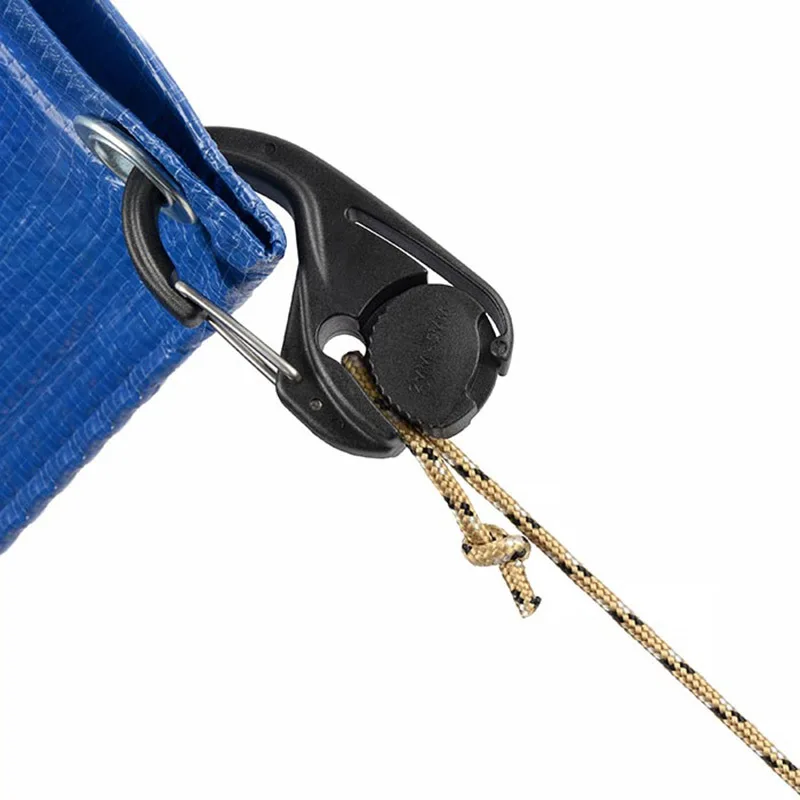 Rope Tightener Cast Hanging Rope Hook Without Knotting Self-Locking Binding Fixed Cam Mechanism Trumpet Outdoor Tools image 2