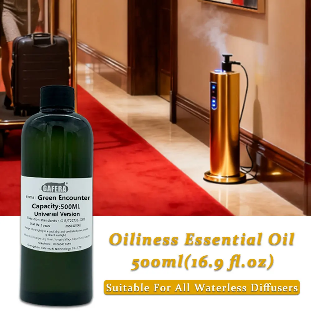 

Эфирное масло GAFERA 500 мл (16,9 жидких унций) Green Encounter - аромат роскошного отеля, диффузор для бара/спальни, пополняющее ароматерапевтическое масло